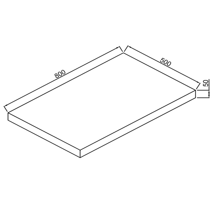 Scudo Shelph Wall Hung Basin Vanity Shelf with Heavy Duty Brackets