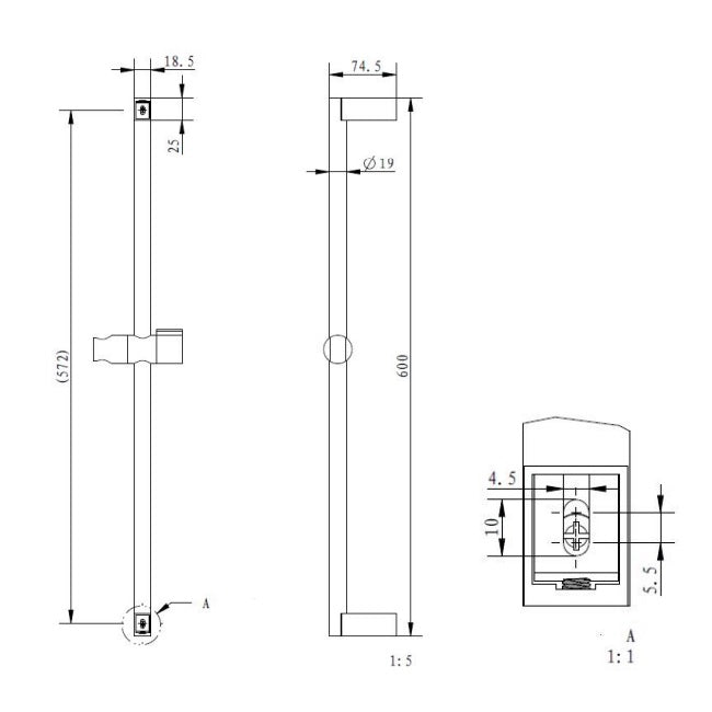 Crosswater Pier Single Mode Shower Kit - Chrome