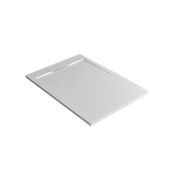 Scudo Azura Slate Rectangular Shower Tray with Integrated Waste - Matt White