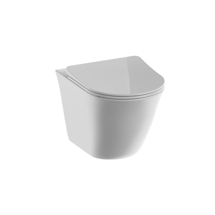 Burlington Strand Rimless Wall Hung Toilet with Soft Close Seat