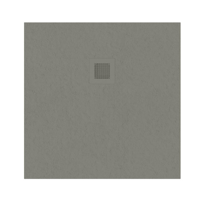 Sonas Slate Antislip Square Shower Tray With Waste