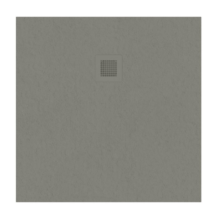 Sonas Slate Antislip Square Shower Tray With Waste