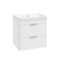 Sonas Reed 2 Drawer Wall Hung Vanity Unit with Basin and Handles