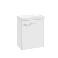 Sonas Reed 550mm 1 Door Cloakroom Wall Hung Vanity Unit with Basin and Handle