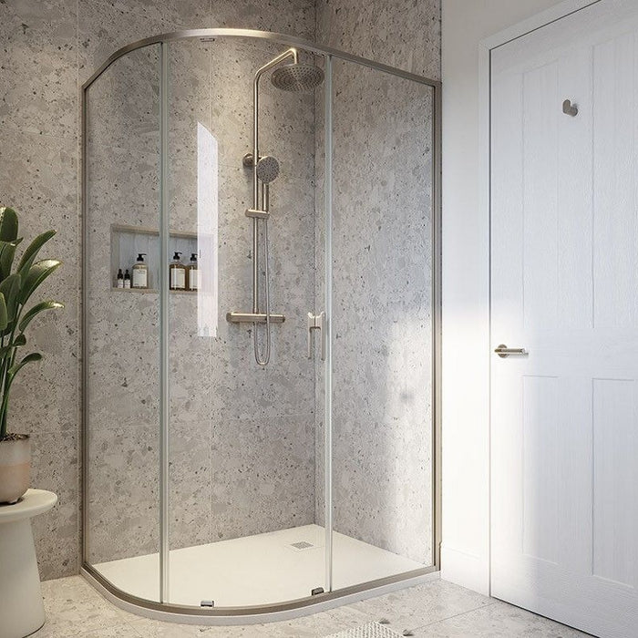 Sonas Living 8mm Single Door Offset Quadrant Shower Enclosure