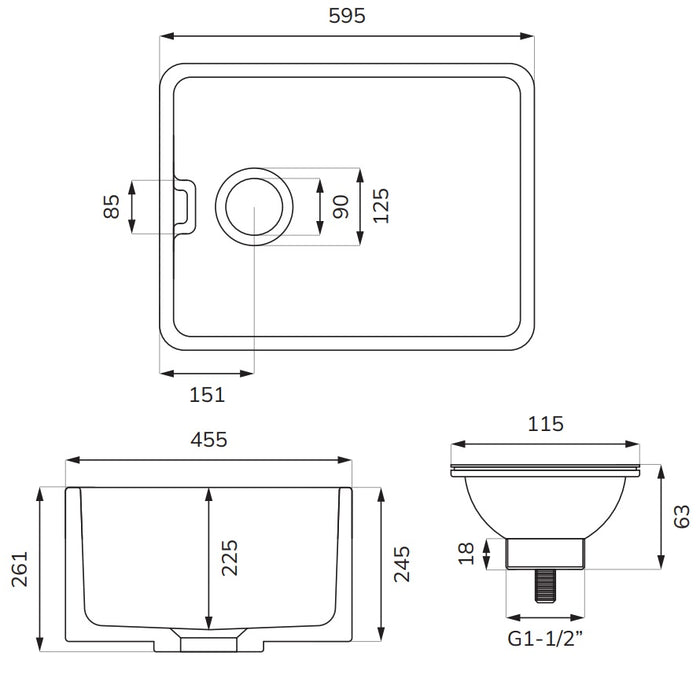 Sonas Strata Belfast Kitchen Sink