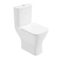Sonas Score Rimless Open Back Close Coupled Toilet with Soft Close Seat