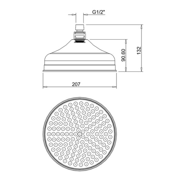 Crosswater Belgravia Exposed Shower Mixer With Rain Head & Slide Rail Handset