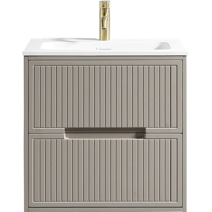 Tailored Bolzana 2 Drawer Wall Hung Vanity Unit with Matt White Basin