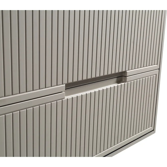 Tailored Bolzana 2 Drawer Wall Hung Vanity Unit with Matt White Basin