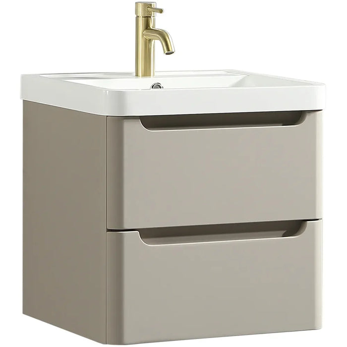 Tailored Monza 2 Drawer Wall Hung Vanity Unit with Basin