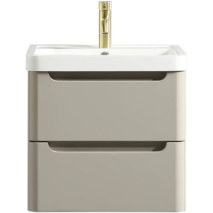 Tailored Monza 2 Drawer Wall Hung Vanity Unit with Basin