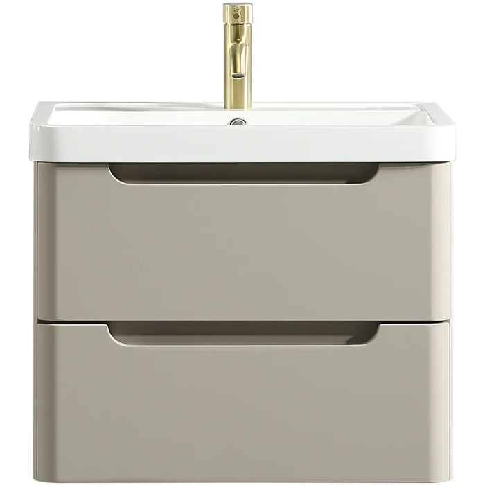 Tailored Monza 2 Drawer Wall Hung Vanity Unit with Basin