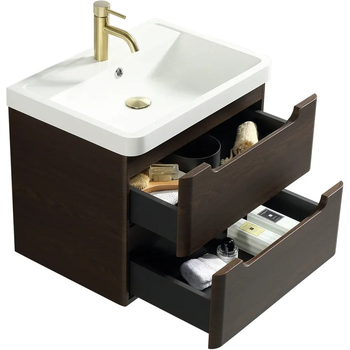 Tailored Monza 2 Drawer Wall Hung Vanity Unit with Basin