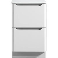 Tailored Monza 2 Drawer Floorstanding Vanity Unit with Sintered Stone Countertop