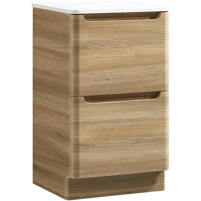 Tailored Monza 2 Drawer Floorstanding Vanity Unit with Sintered Stone Countertop
