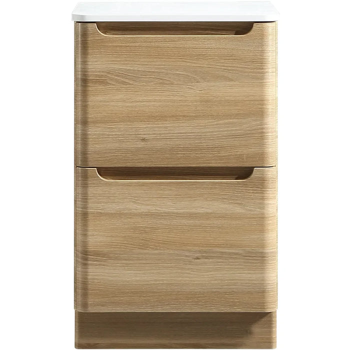 Tailored Monza 2 Drawer Floorstanding Vanity Unit with Sintered Stone Countertop