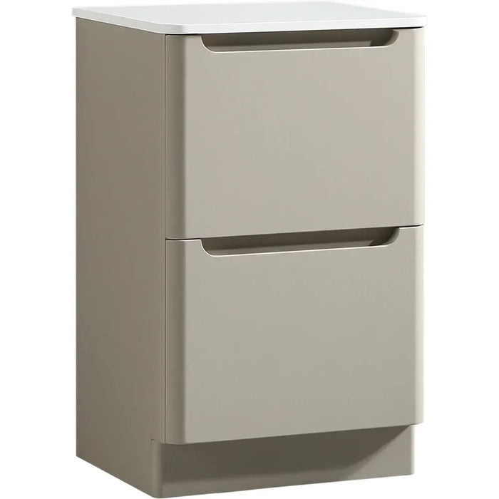 Tailored Monza 2 Drawer Floorstanding Vanity Unit with Sintered Stone Countertop