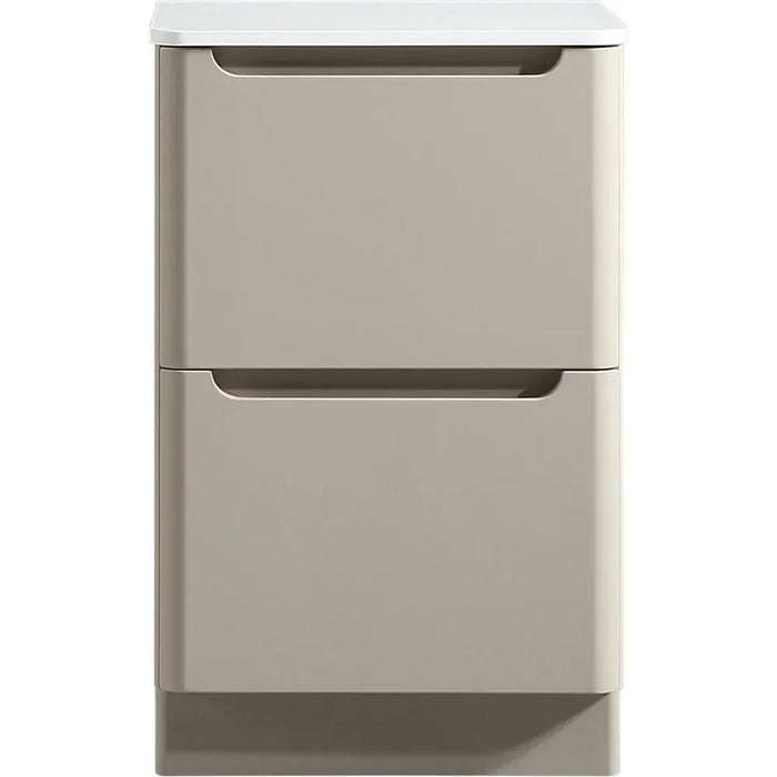 Tailored Monza 2 Drawer Floorstanding Vanity Unit with Sintered Stone Countertop