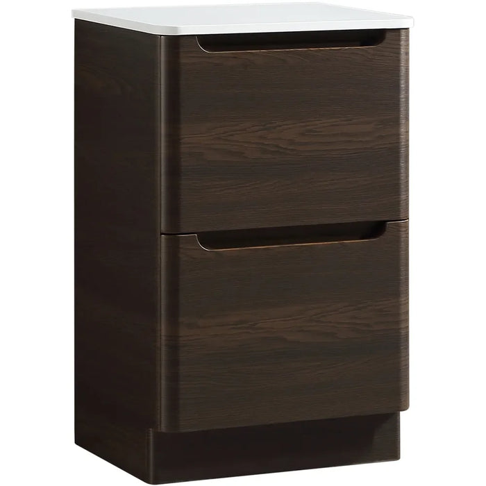Tailored Monza 2 Drawer Floorstanding Vanity Unit with Sintered Stone Countertop