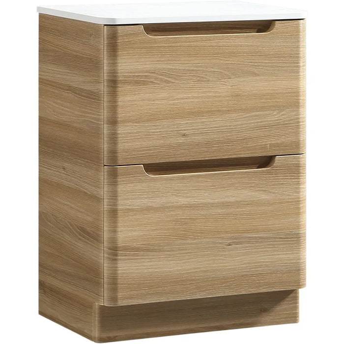 Tailored Monza 2 Drawer Floorstanding Vanity Unit with Sintered Stone Countertop