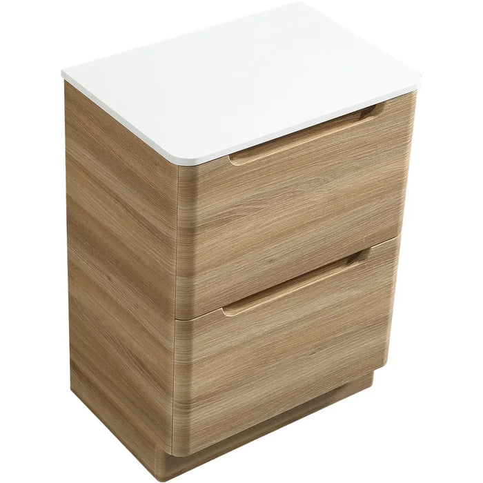 Tailored Monza 2 Drawer Floorstanding Vanity Unit with Sintered Stone Countertop