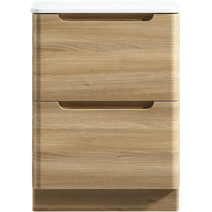 Tailored Monza 2 Drawer Floorstanding Vanity Unit with Sintered Stone Countertop
