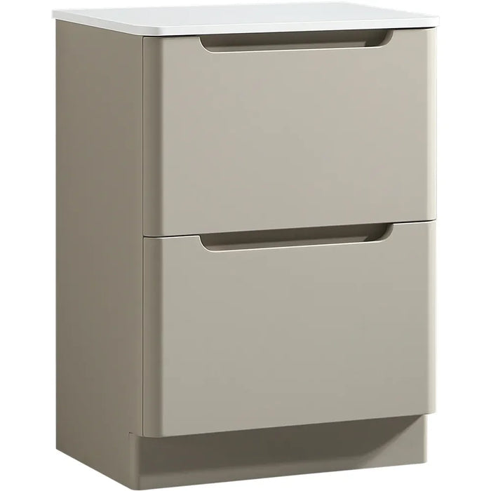 Tailored Monza 2 Drawer Floorstanding Vanity Unit with Sintered Stone Countertop