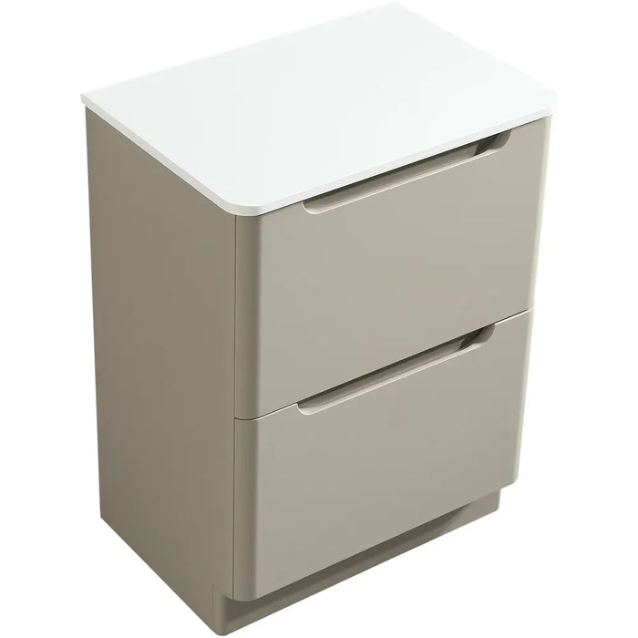 Tailored Monza 2 Drawer Floorstanding Vanity Unit with Sintered Stone Countertop