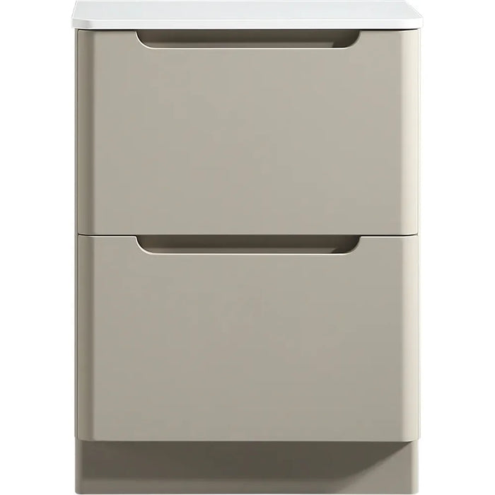 Tailored Monza 2 Drawer Floorstanding Vanity Unit with Sintered Stone Countertop