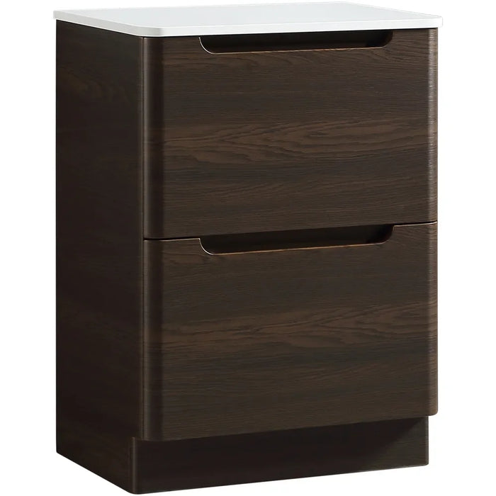 Tailored Monza 2 Drawer Floorstanding Vanity Unit with Sintered Stone Countertop