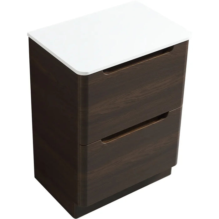 Tailored Monza 2 Drawer Floorstanding Vanity Unit with Sintered Stone Countertop