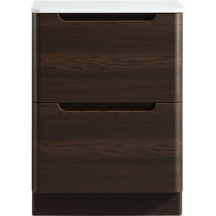 Tailored Monza 2 Drawer Floorstanding Vanity Unit with Sintered Stone Countertop