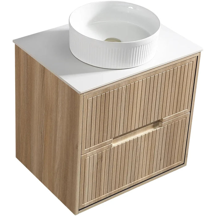 Tailored Bolzana 2 Drawer Wall Hung Vanity Unit with Sintered Stone Countertop