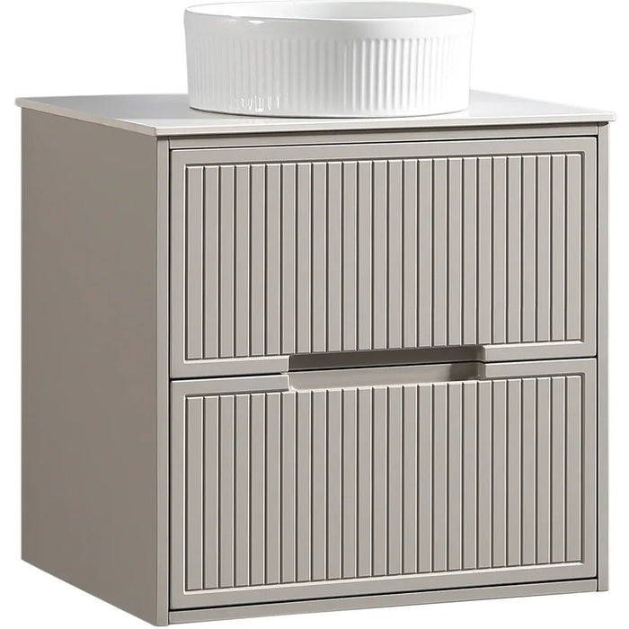 Tailored Bolzana 2 Drawer Wall Hung Vanity Unit with Sintered Stone Countertop
