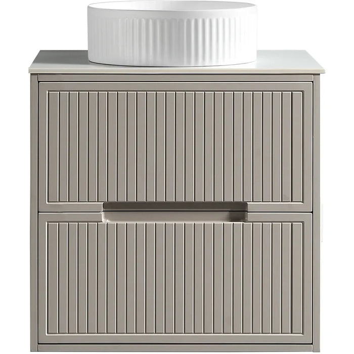 Tailored Bolzana 2 Drawer Wall Hung Vanity Unit with Sintered Stone Countertop