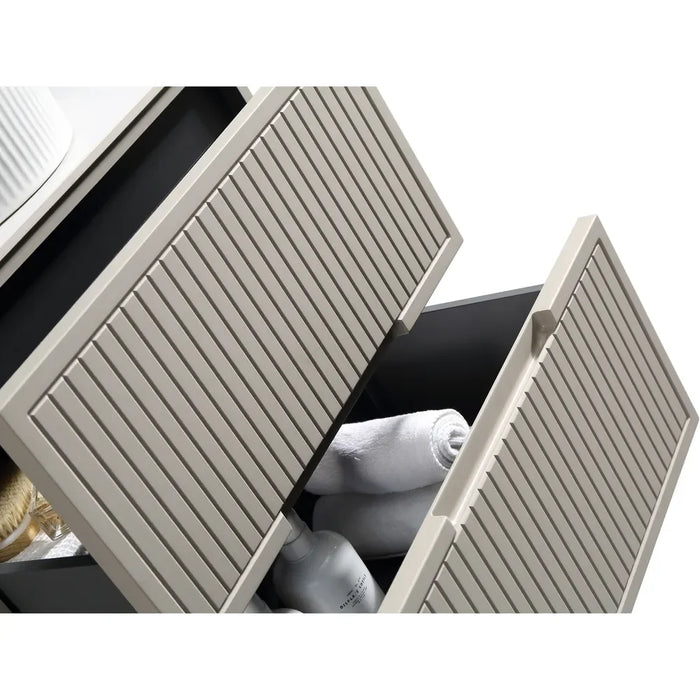 Tailored Bolzana 2 Drawer Wall Hung Vanity Unit with Sintered Stone Countertop