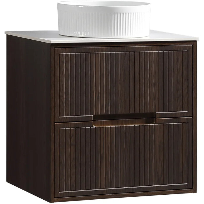Tailored Bolzana 2 Drawer Wall Hung Vanity Unit with Sintered Stone Countertop