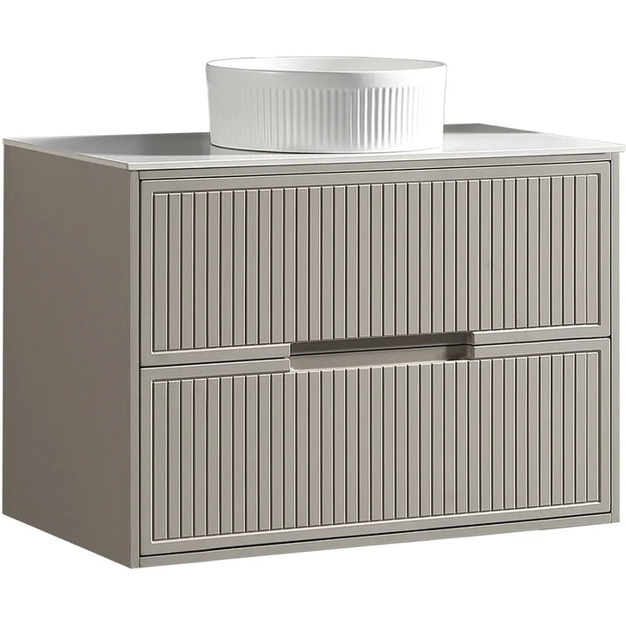 Tailored Bolzana 2 Drawer Wall Hung Vanity Unit with Sintered Stone Countertop