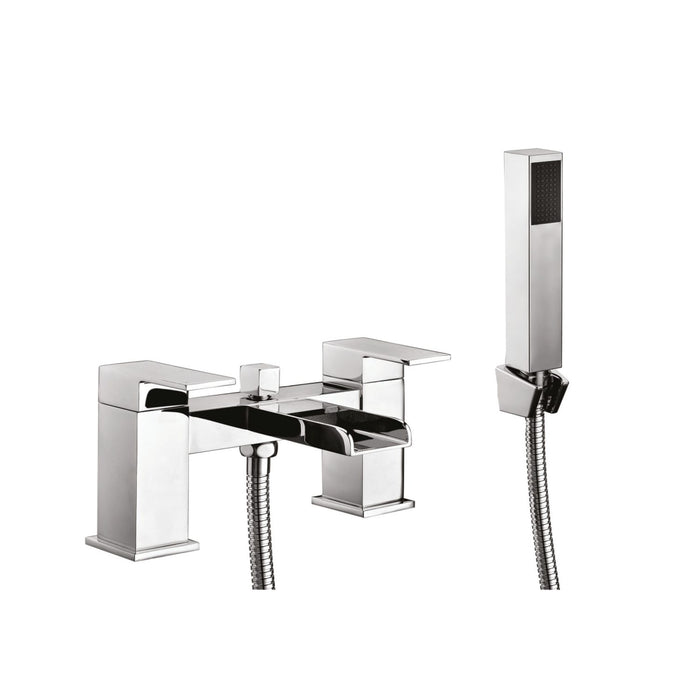 Scudo Victoria Bath Shower Mixer Tap with Handset - Chrome