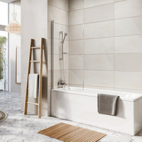 Scudo Thalia 8mm Single Panel Hinged Bath Screen 800mm x 1500mm
