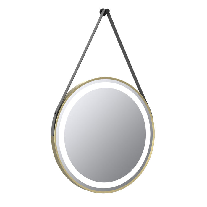 Tailored Delilah Orca 600mm Illuminated LED Round Touch Mirror with Black Hanging Strap