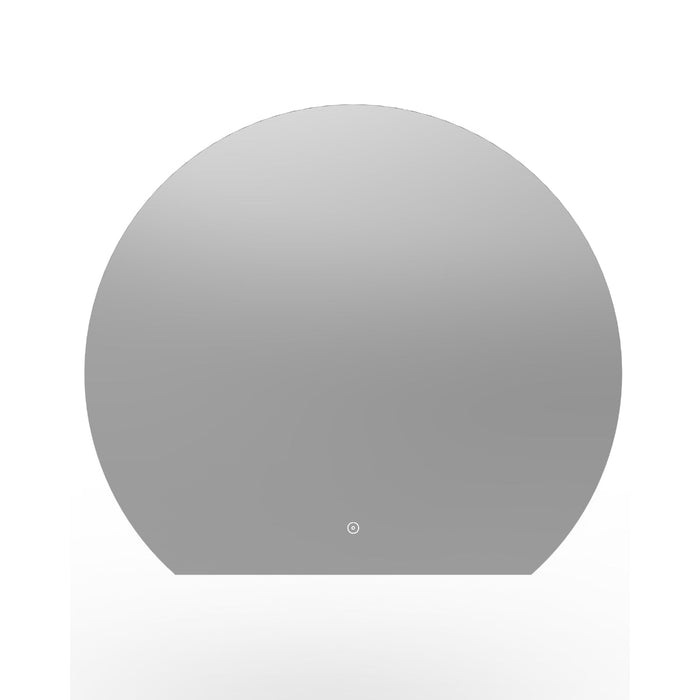 Tailored Olive Illuminated Backlit LED Semi Circle Touch Mirror 700mm x 800mm