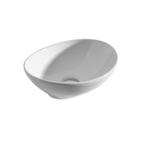 Tailored Pisa Countertop Ceramic Basin - 400mm Wide - White