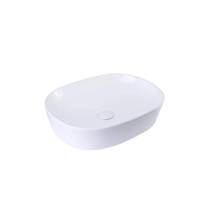 Tailored Lucca Countertop Ceramic Basin - 500mm Wide - White