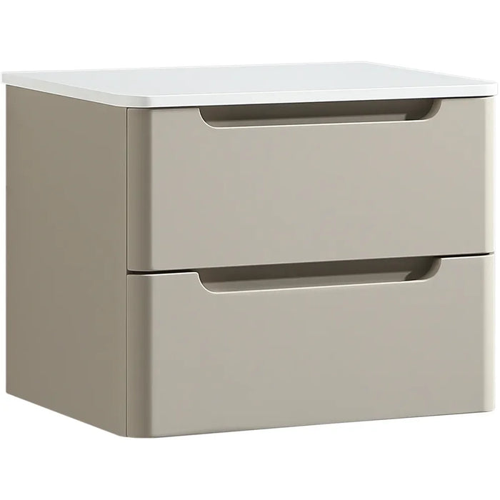 Tailored Monza 2 Drawer Wall Hung Vanity Unit with Sintered Stone Countertop
