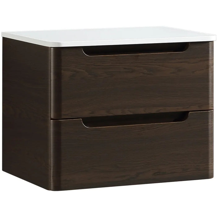 Tailored Monza 2 Drawer Wall Hung Vanity Unit with Sintered Stone Countertop