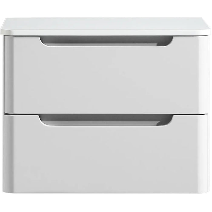 Tailored Monza 2 Drawer Wall Hung Vanity Unit with Sintered Stone Countertop