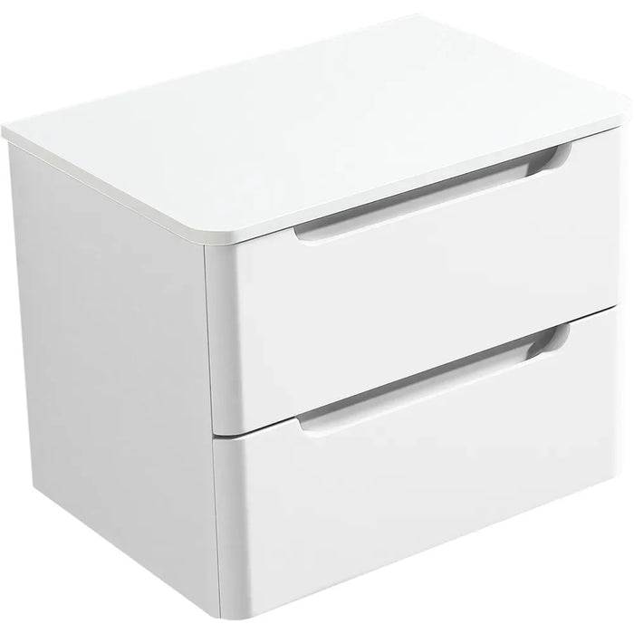 Tailored Monza 2 Drawer Wall Hung Vanity Unit with Sintered Stone Countertop