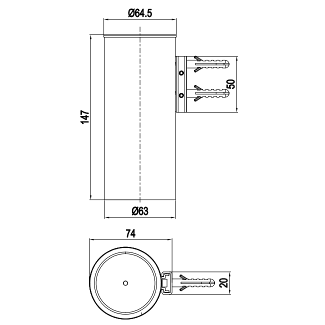 Crosswater 3ONE6 Single Tumbler Holder